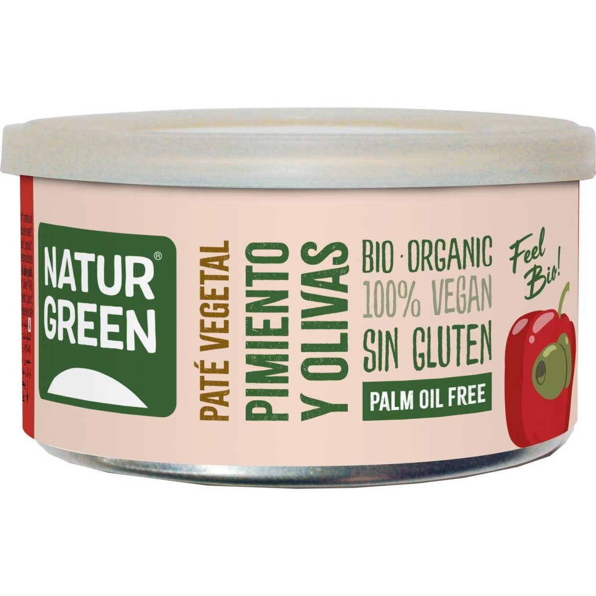 Naturgreen Paté Ecológico De Pimiento Y Olivas 125 G
