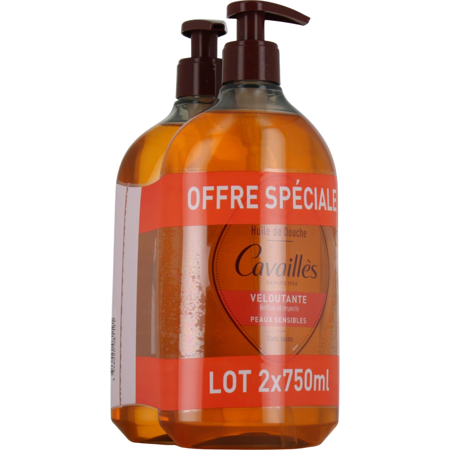 Cavaillès Aceite de Ducha Suavizante 2x750 ml