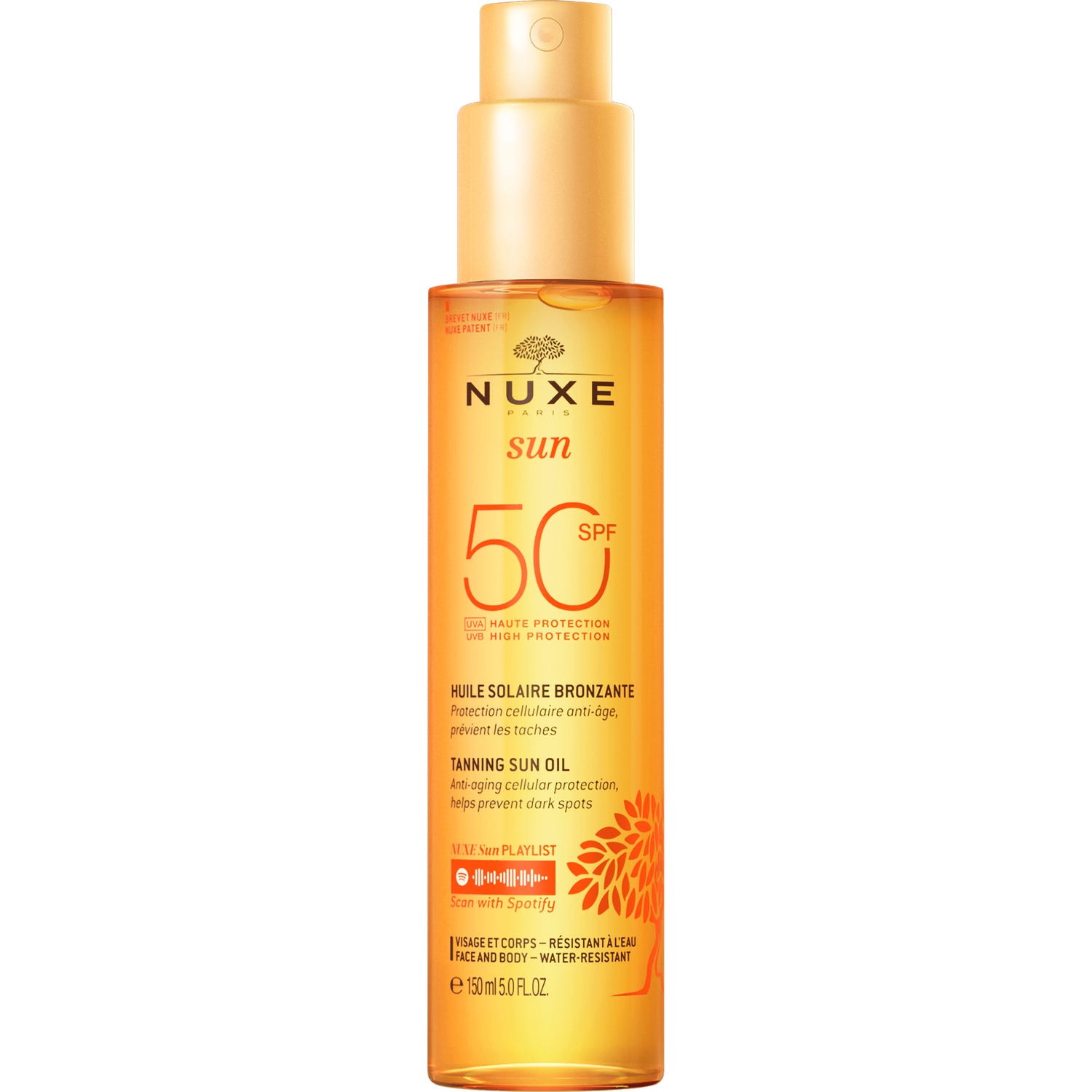 Nuxe Sun Aceite Solar Bronceador SPF50 150ml