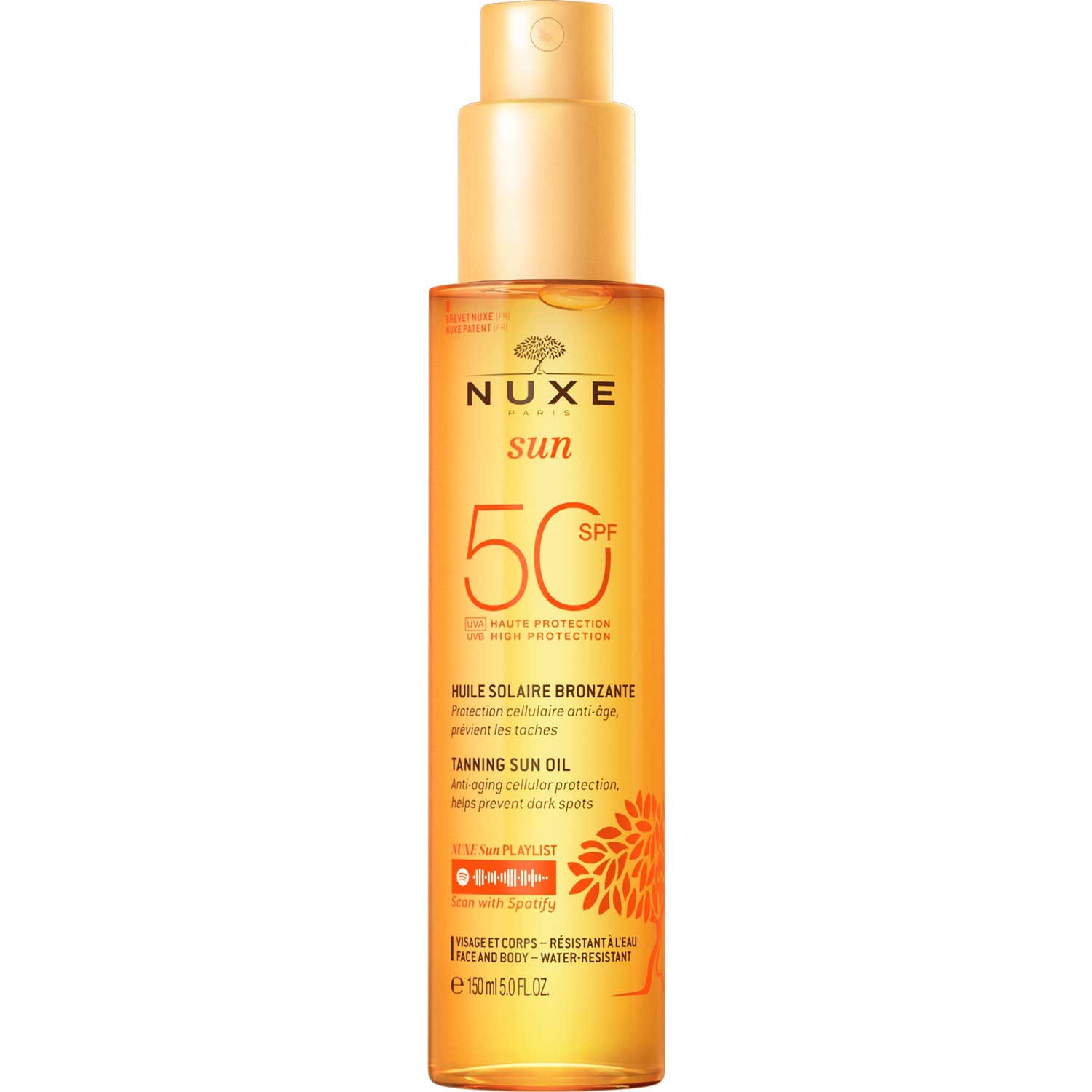 Nuxe Sun Aceite Solar Bronceador SPF50 150ml
