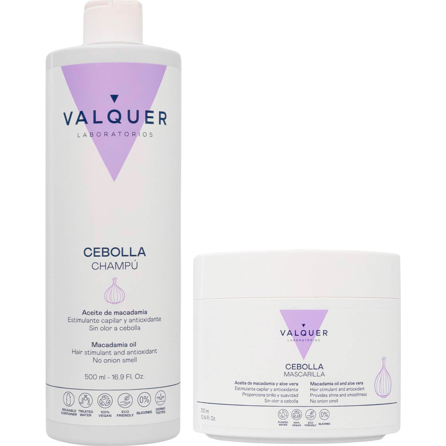Valquer Pack Cebolla Champú + Mascarilla