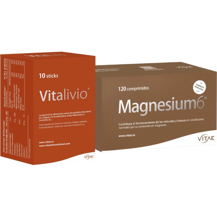 Vitae Magnesium6 120 comp + Vitalivio 10 sticks