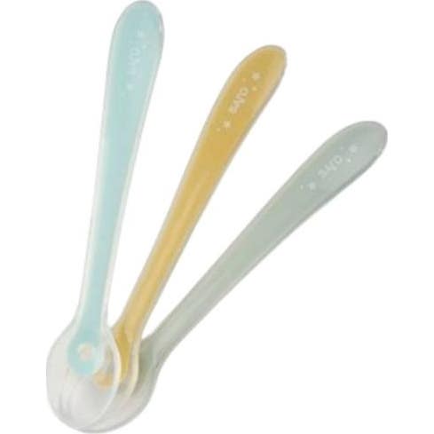 Saro Set Cuchara Silicona Azul 3 uds