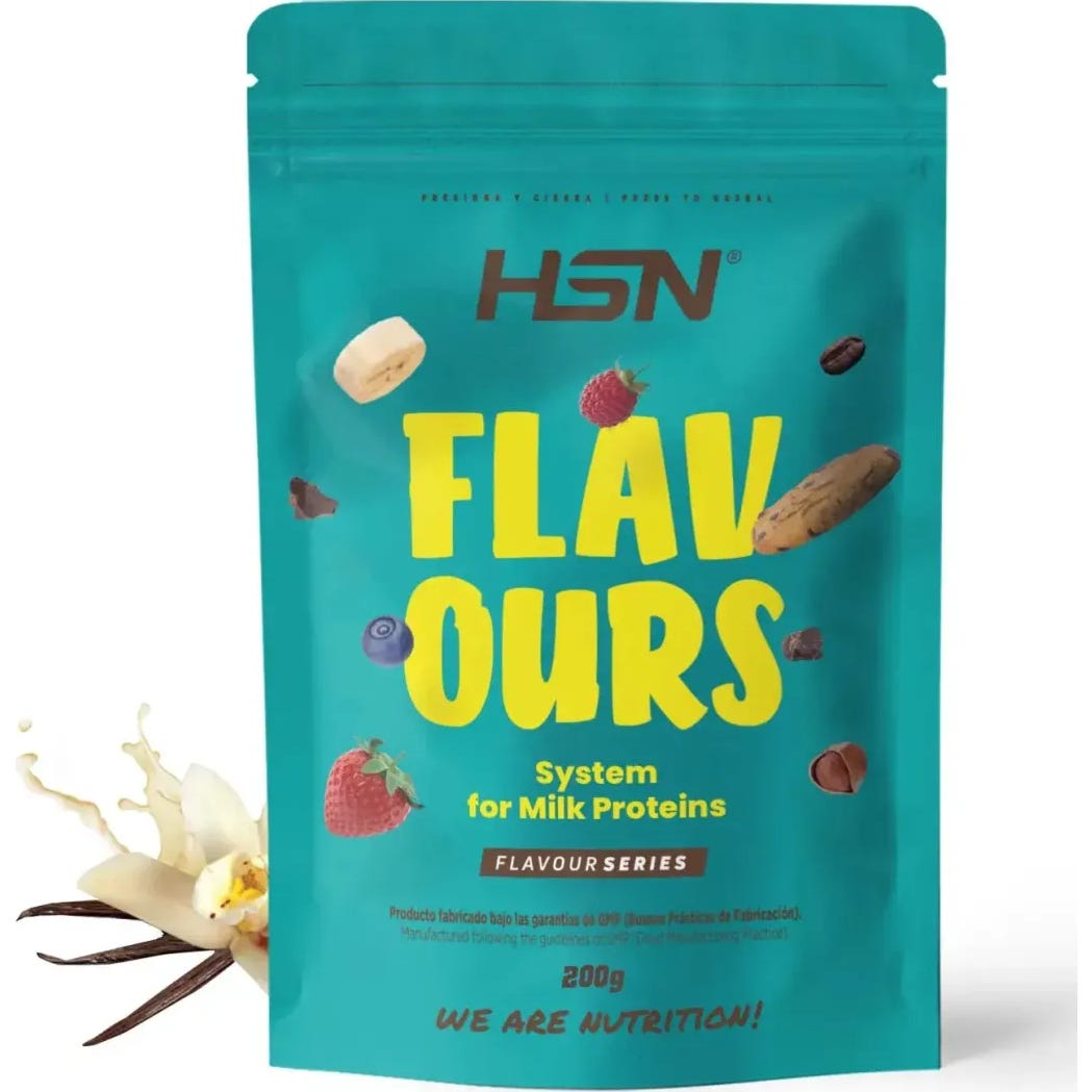 HSN Saborizante en Polvo para Proteínas Lácteas Vainilla 200g