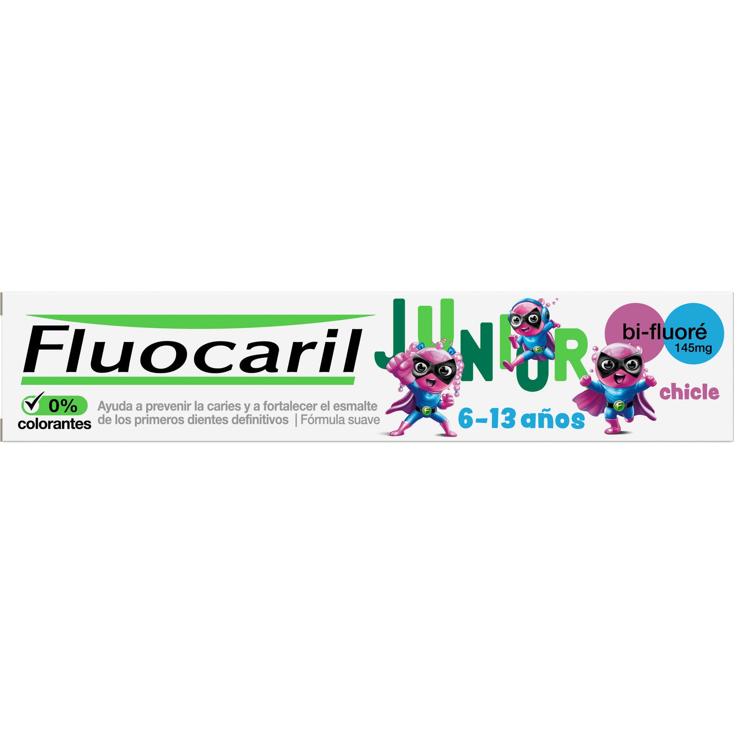 Fluocaril® Junior gel dentífrico sabor chicle 75ml