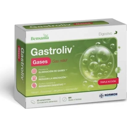 Bensania Gastroliv Lax Gases 60comp