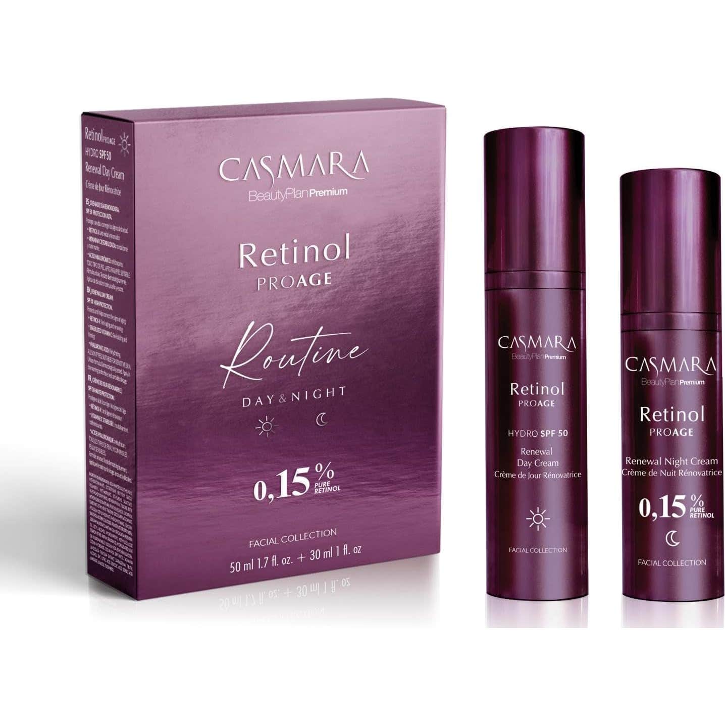 Casmara Pack Retinol ProAge Routine Día & Noche 0,15% 50ml + 30ml
