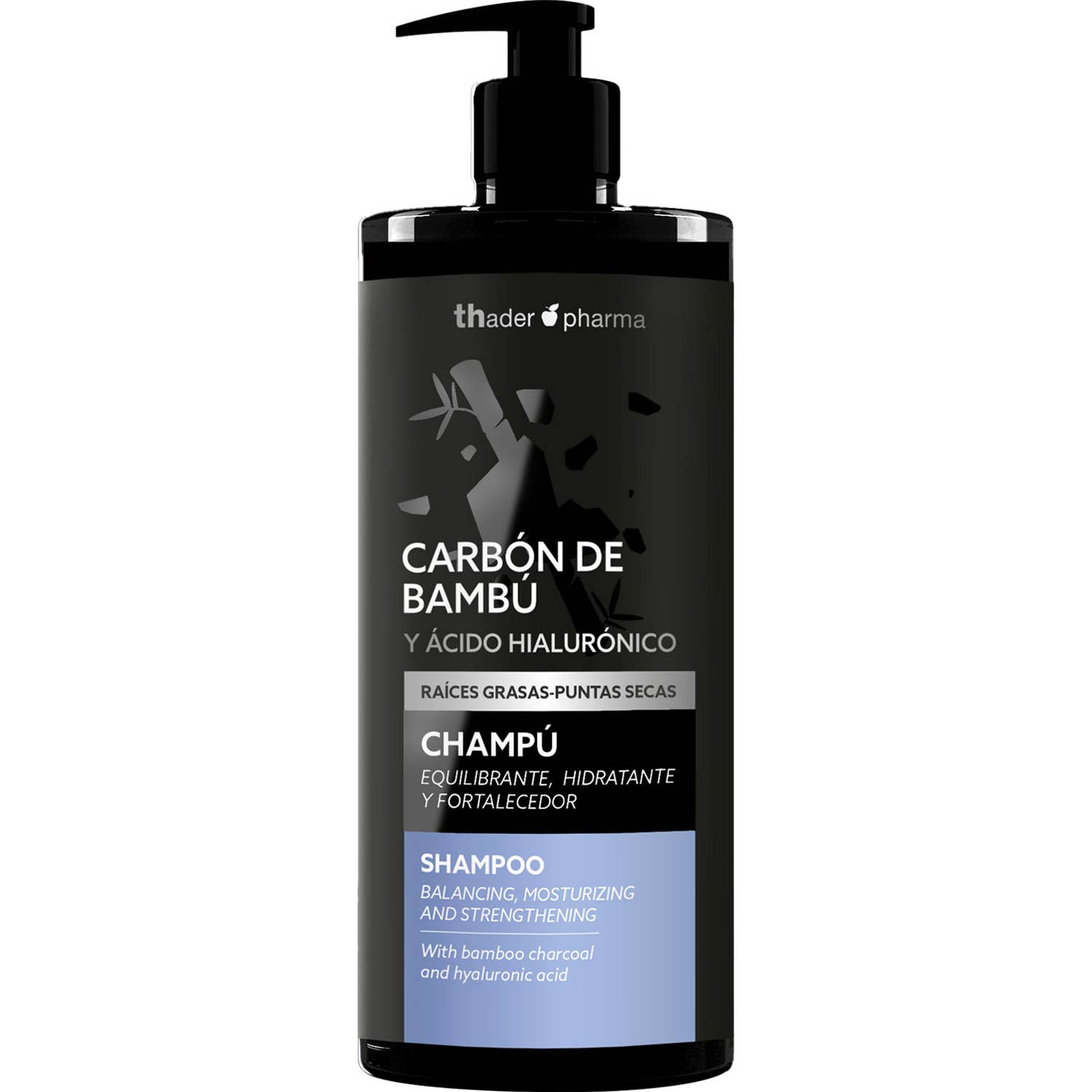 Thader Pharma Champú Carbón Bambú 750 ml