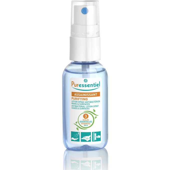 Puressentiel loción purificante en spray para manos y superficies 25 ml