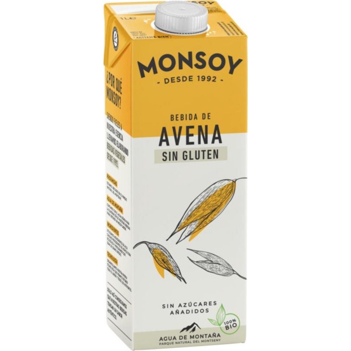 Monsoy Bebida Avena Bio 1L