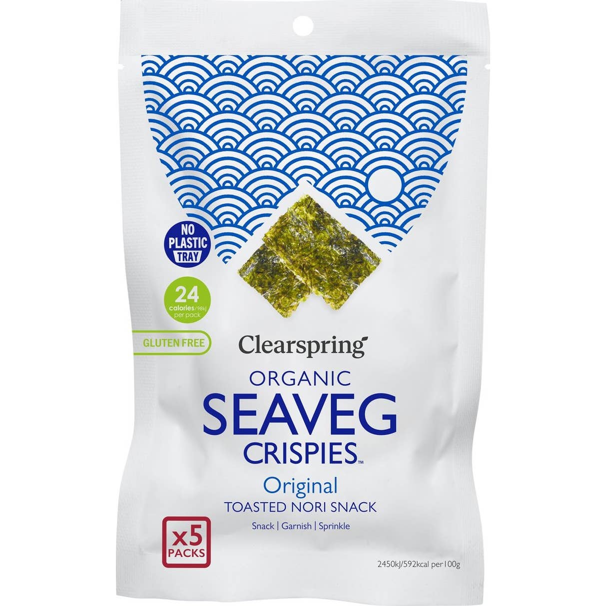 Clearspring Alga Nori Tostada Multipack Snack 5x4g | Natural Doctor