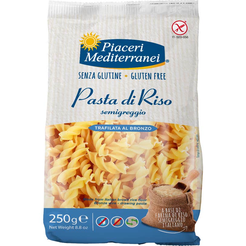 Piaceri Mediterranei Pasta Arroz Fusilli Sin Gluten 250g de EUROSPITAL | Natural Doctor