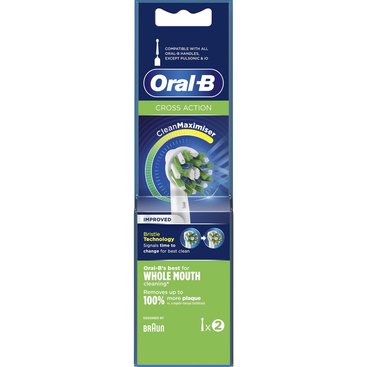 Oral-B Cross Action Recambios 2uds