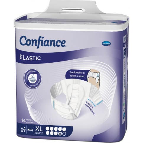 Confiance Cambio Completo Elástico 9 gotas Xl 14 uds