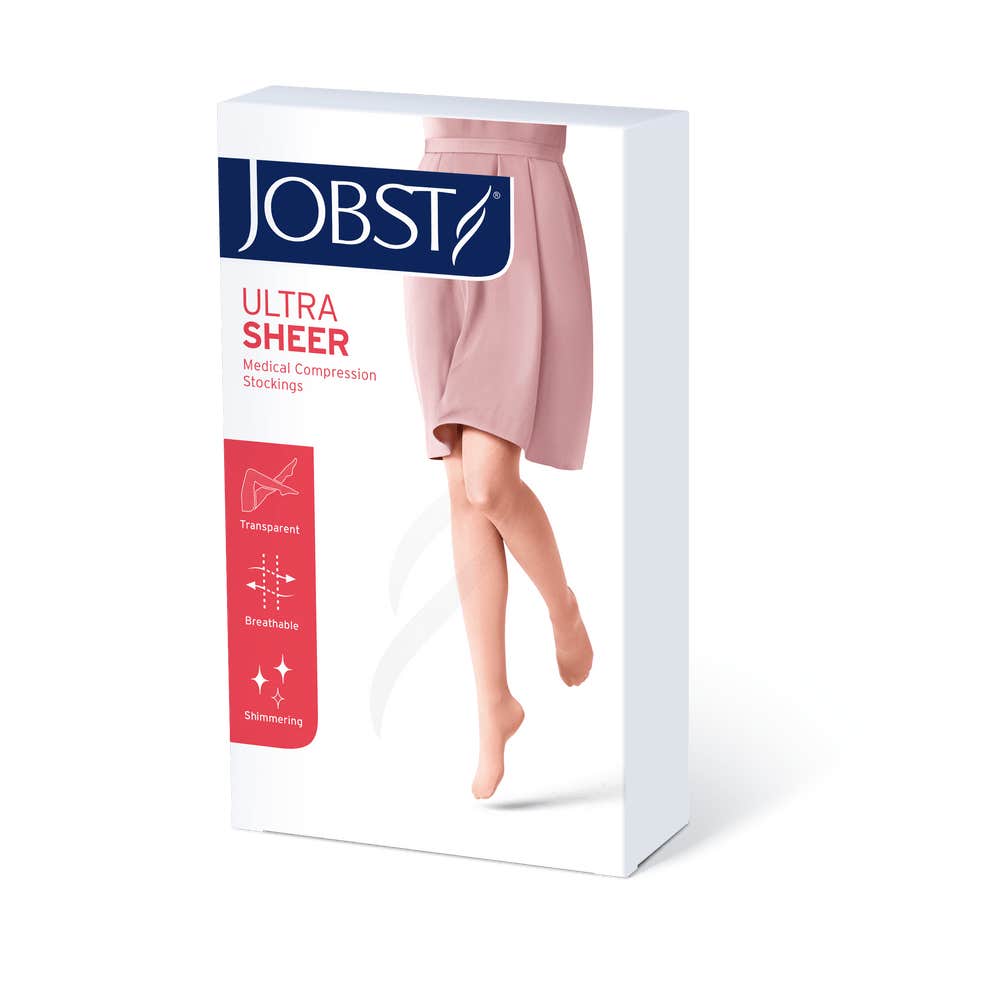 Jobst Ultra Sheer Ccl2 Media Corta Caramelo Talla 4 1 par