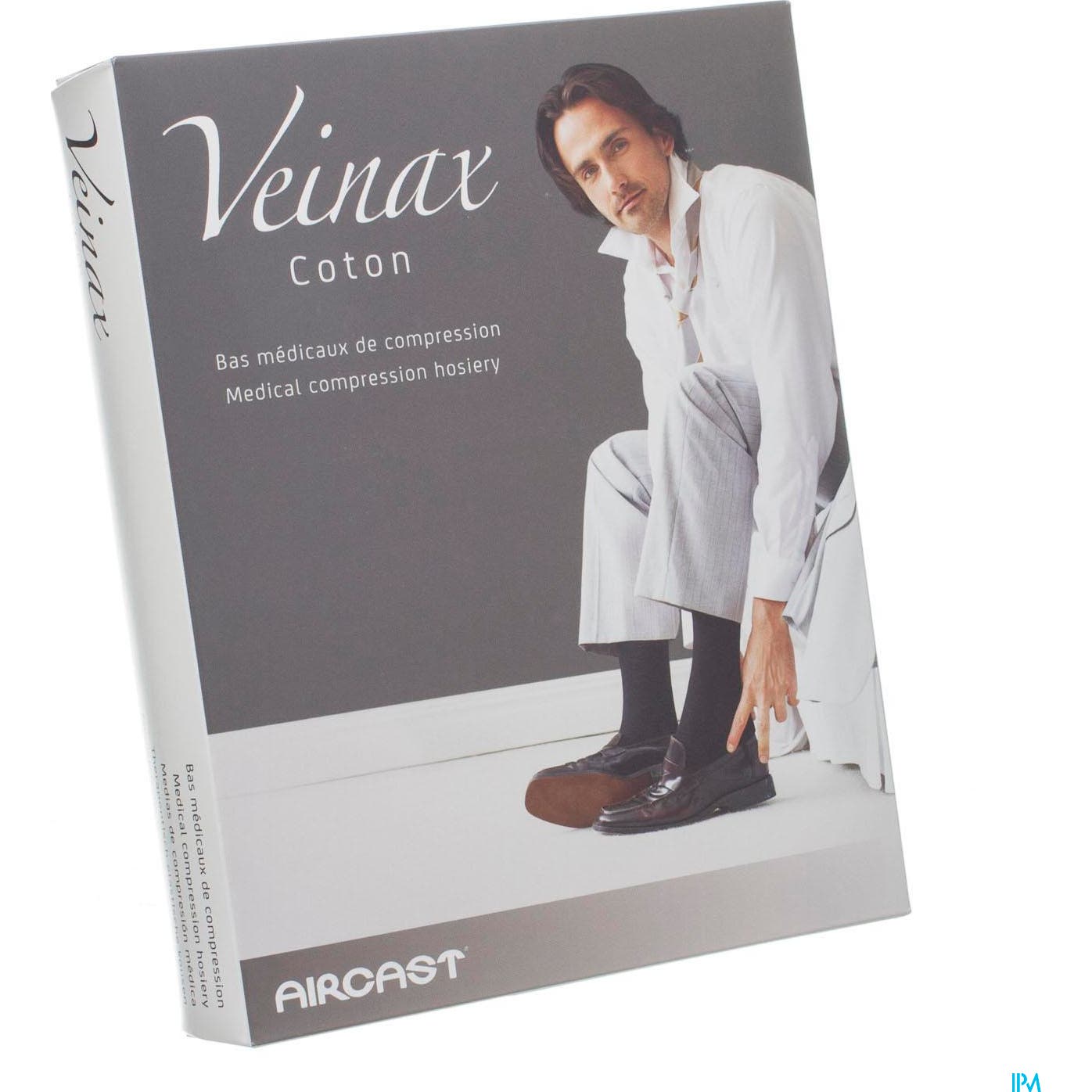 Veinax Coton Calcetín Hombre Negro TN4 1 Par