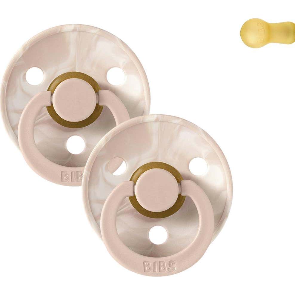 Bibs Chupetes Blush Ivory Tie Dye T2 2uds