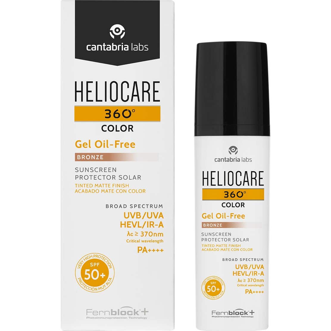Heliocare 360° Color Gel Oil Free SPF50+ Bronze 50ml