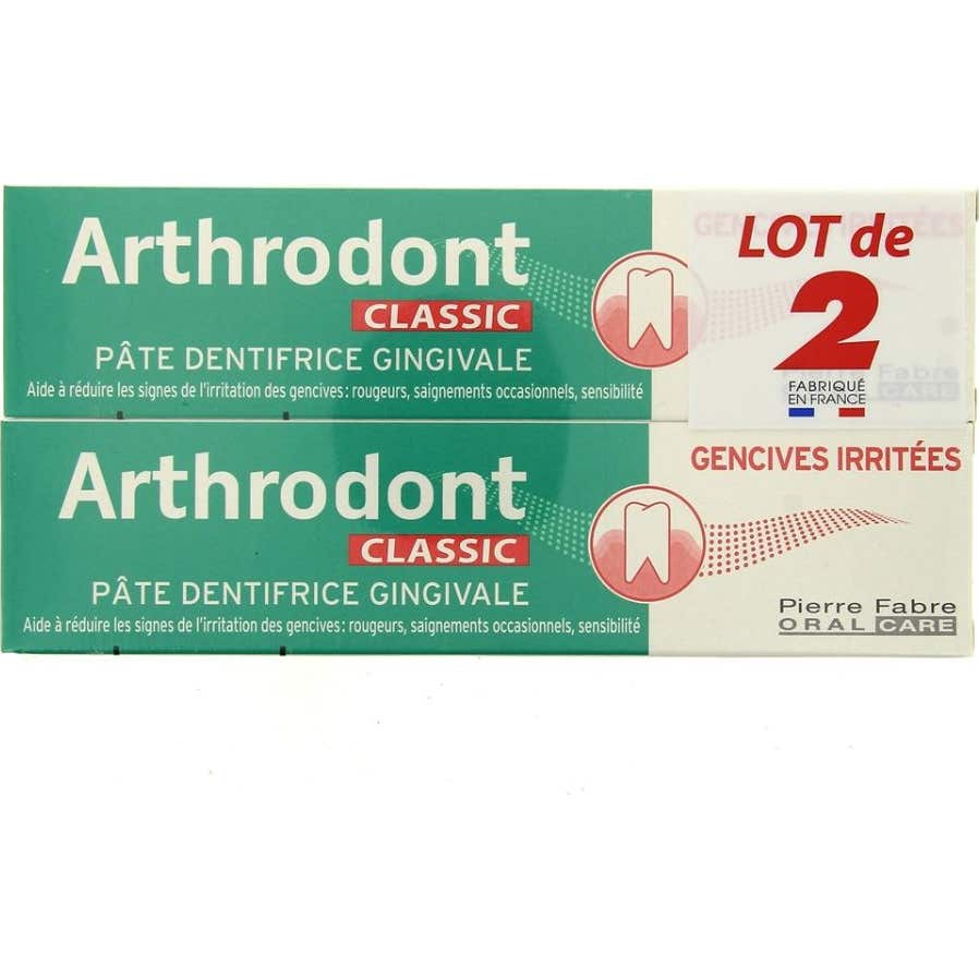 Elgydium Arthrodont Dentifrice Classic 2x75ml