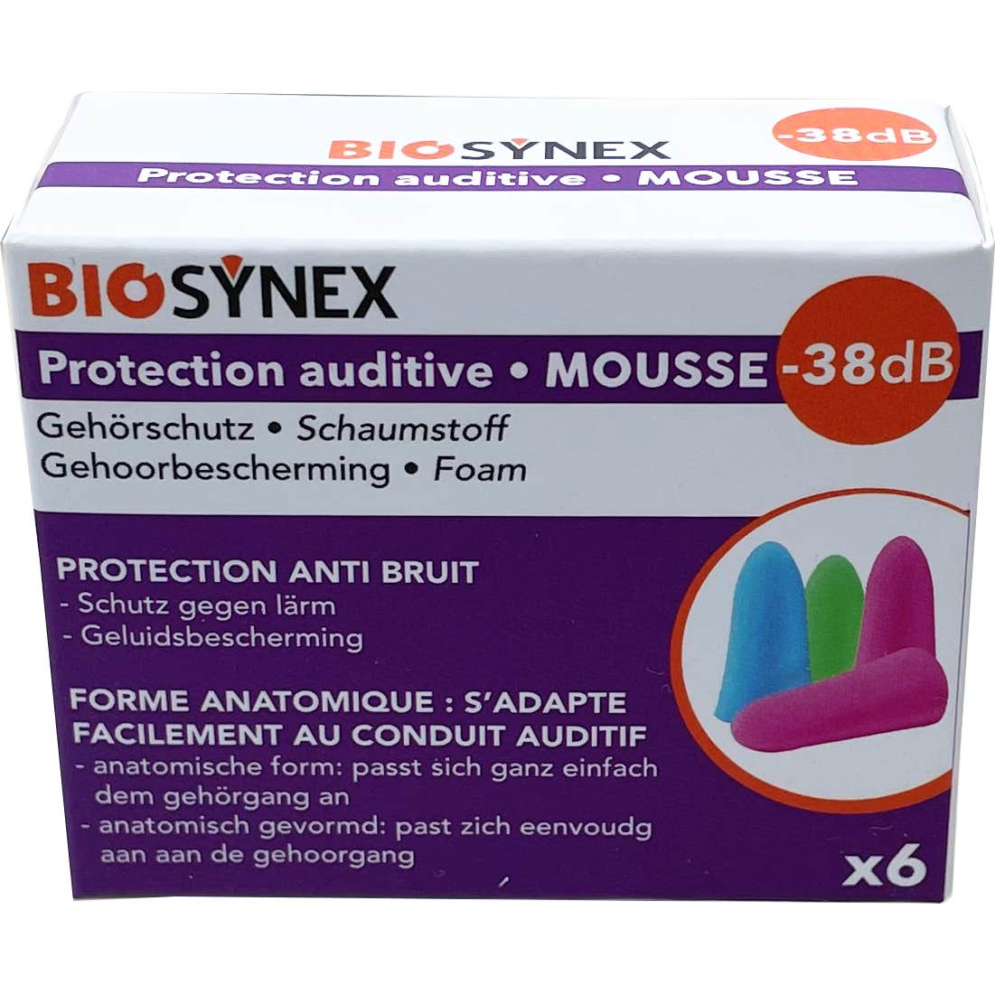 Biosynex Protector Auditivo Mousse 3 Pares
