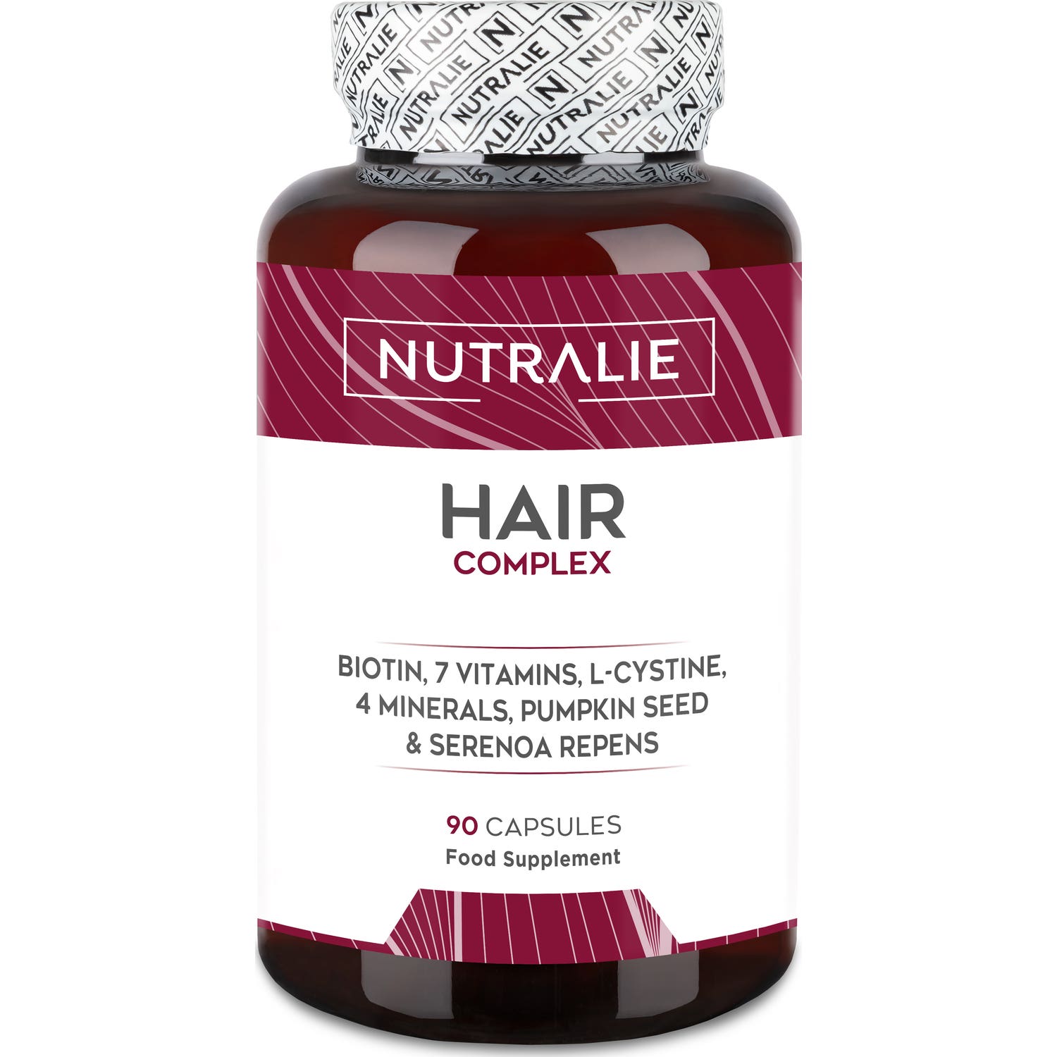 Nutralie Hair Complex con Biotina Vitaminas para el Cabello 90caps