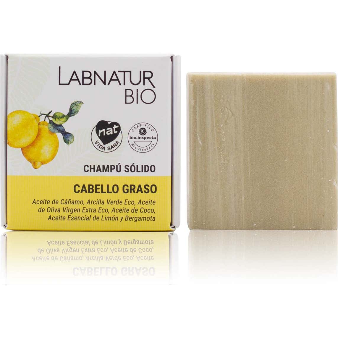 Labnatur Bio Champú Sólido Cabello Graso 75g