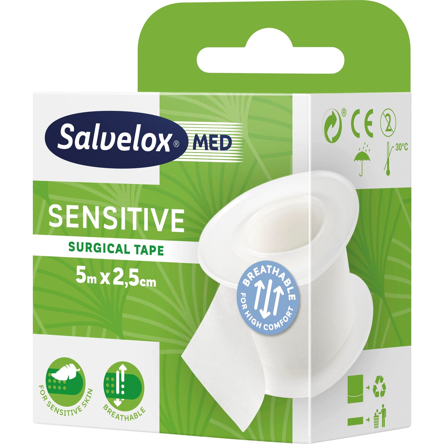 Salvelox Sensitive esparadrapo 5mx2,5mm 1ud