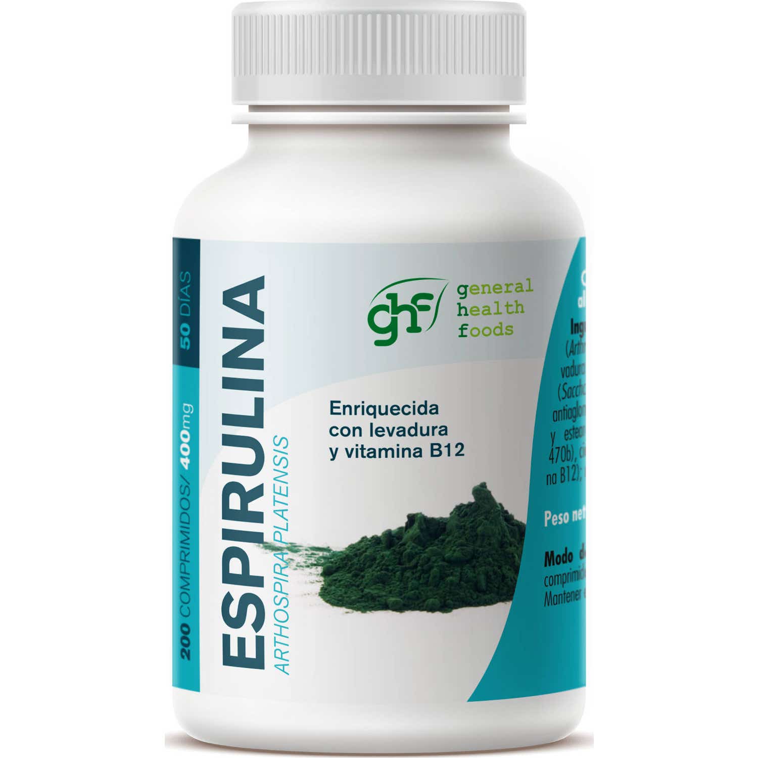 Ghf Espirulina 400mg 200comp