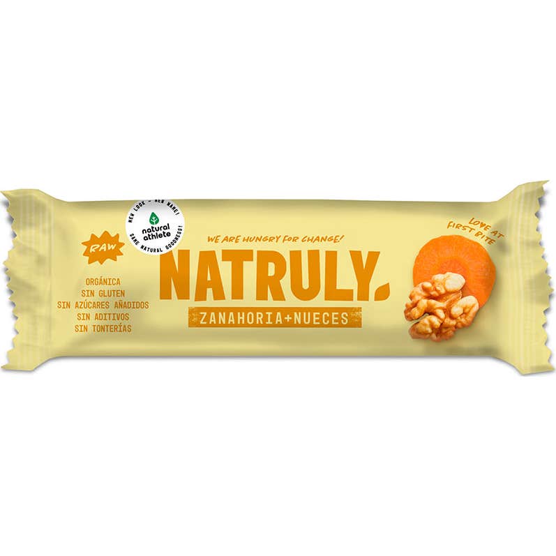 Natruly Barrita Energética Raw de Zanahoria y Nueces 40g