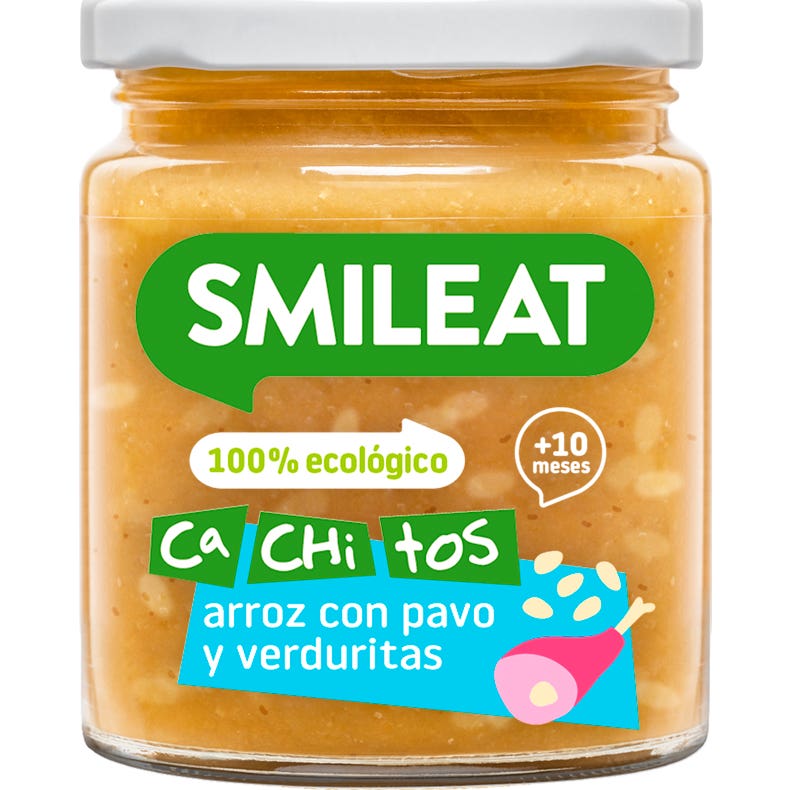 Smileat Tarrito Ecológico CA-CHI-TOS de Arroz con Pavo Verduras 230g