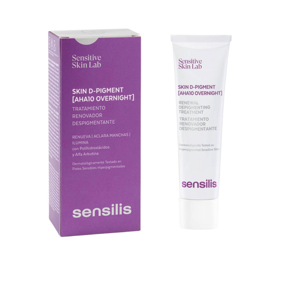 Sensilis Skin D-Pigment [AHA10 Overnight] Tratatmiento Renovador Despigmentante 30ml