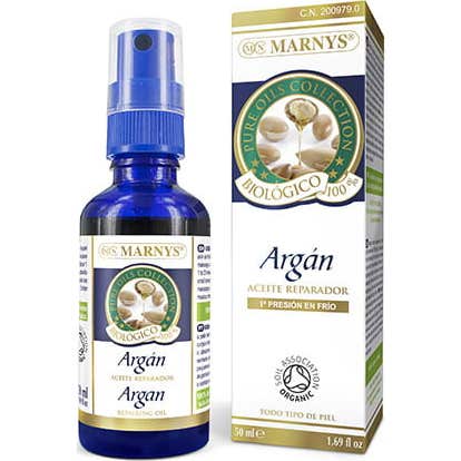 Marnys Aceite Puro Biológico de Argán Reparador Spray 50ml
