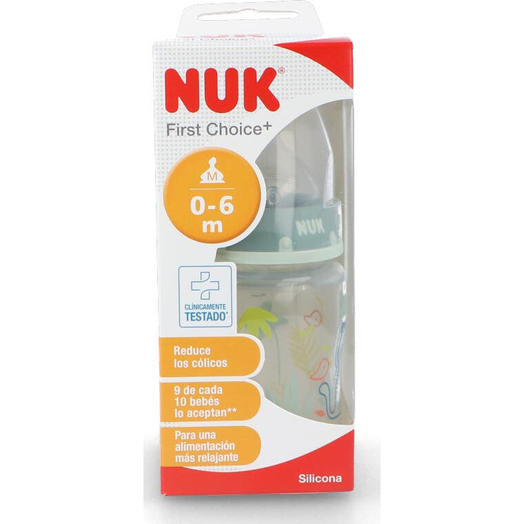Nuk Biberón Silicona Jungle 0-6 M 150 ml