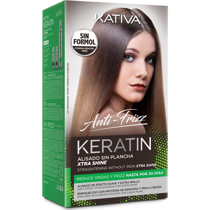 Kativa Keratin Anti-Frizz Alisado sin Plancha Extra Brillo 30 Días 1ud