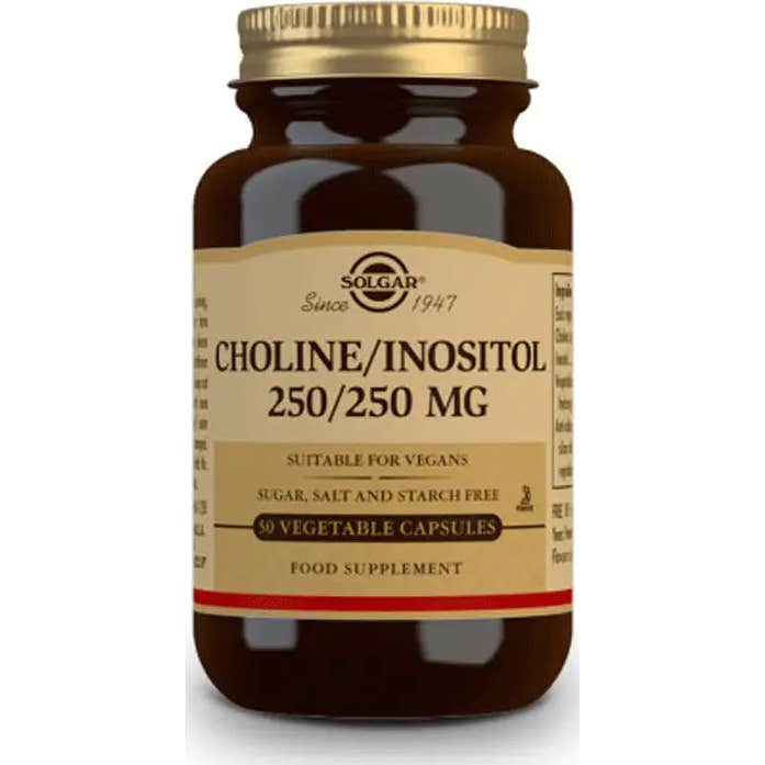 Solgar Colina Inositol 250/250 Mg 50Vcaps