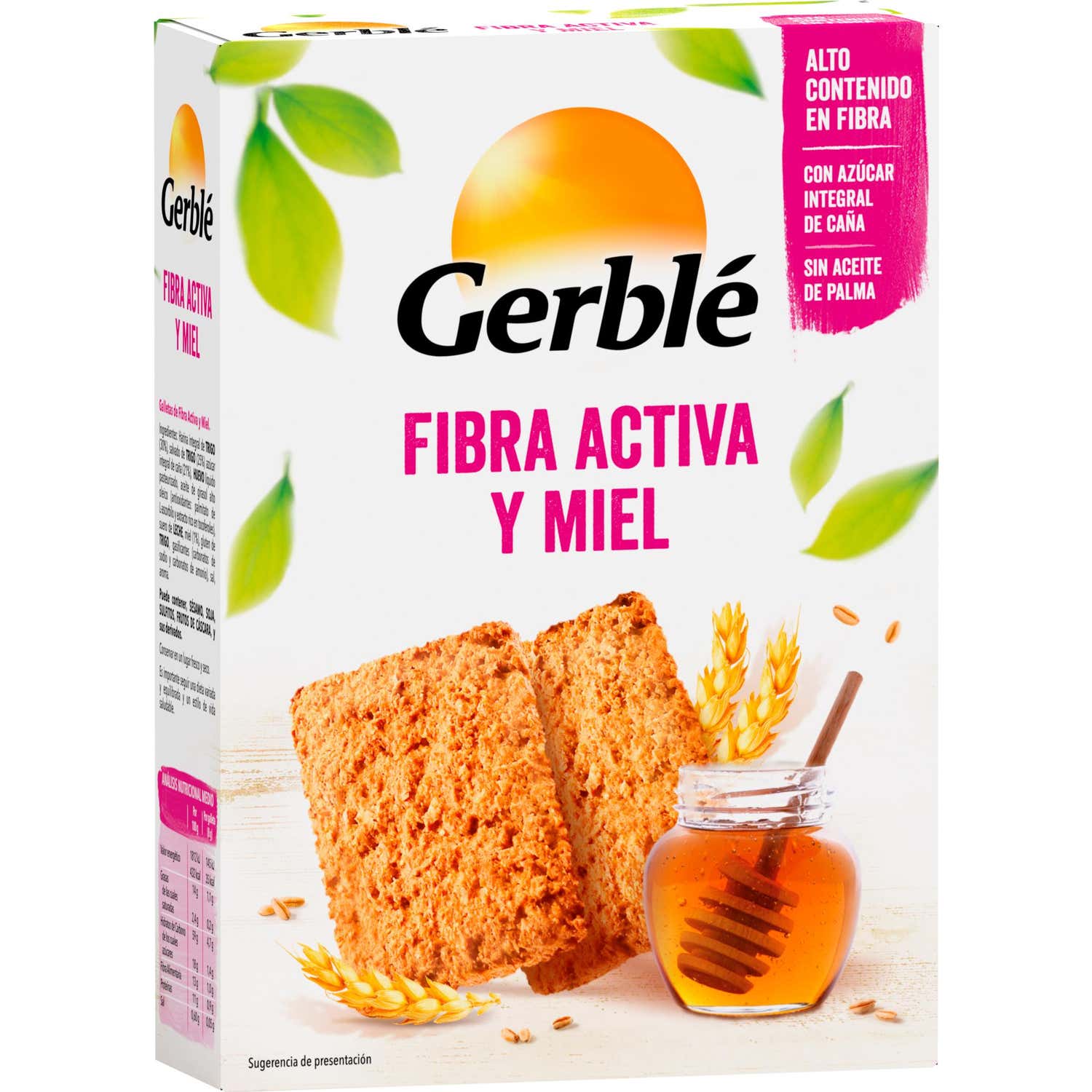 Gerble Galletas Fibra Activa Miel Bio 400g