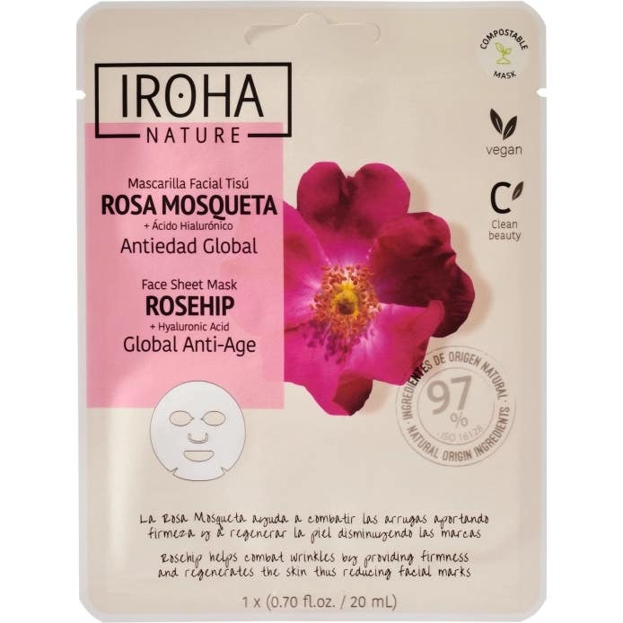 Iroha Nature Mascarilla Antiedad Global Rosa Mosqueta 20 ml