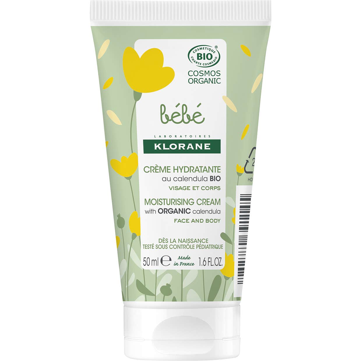 Klorane Bebé Crema Hidratante a la Caléndula BIO 50 ml