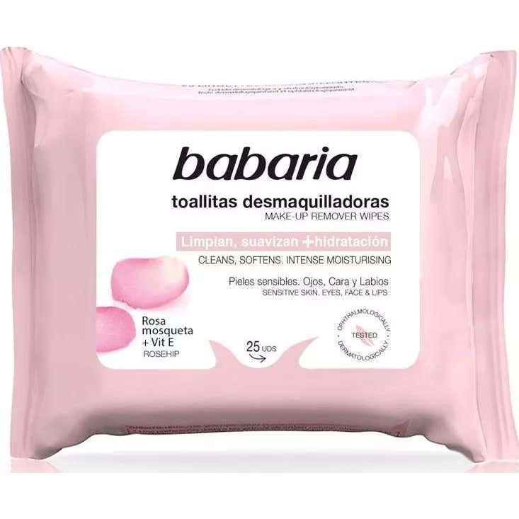 Babaria Toallitas Desmaquilladoras Rosa Mosqueta 25 uds