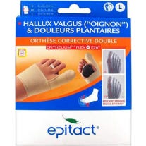 Corrección de Ortesis de Epitafio Hallux Valgus Doble Izquierdo L