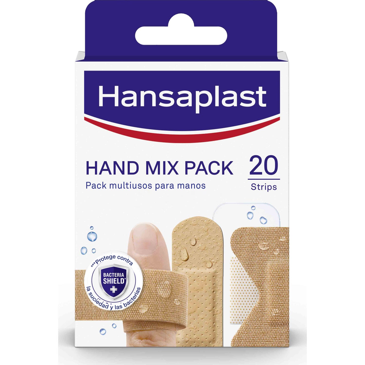 Hansaplast Hand Mix Pack Multiusos Apósitos para Manos 20uds