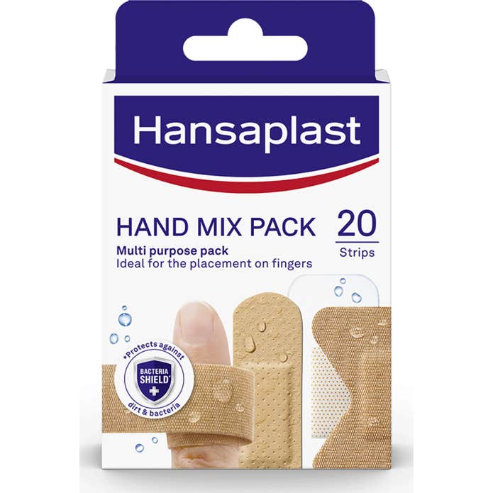 Hansaplast Hand Mix Pack Multiusos Apósitos para Manos 20uds
