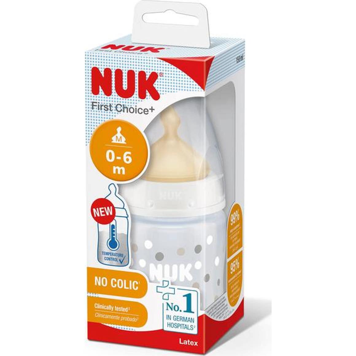Nuk First Choice+ Temperature Control Biberón Pp 0-6M 150ml 1ud