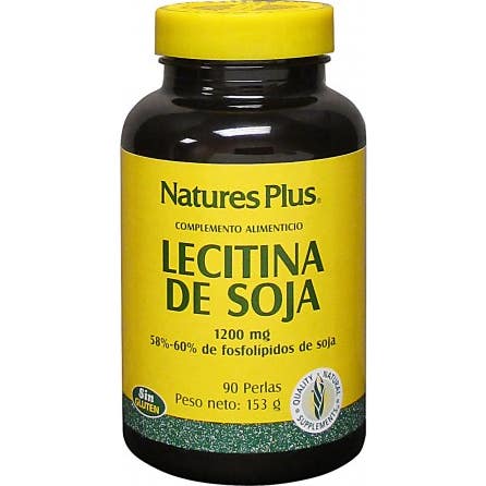 NaturesPlus Lecitina de Soja 1200 mg 90 Perlas