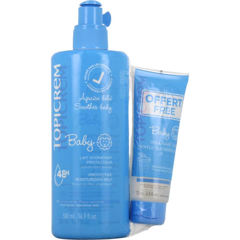 Topicrem Baby Loción Ultra-Hidratante 500 ml + Gel Limpiador 75 ml