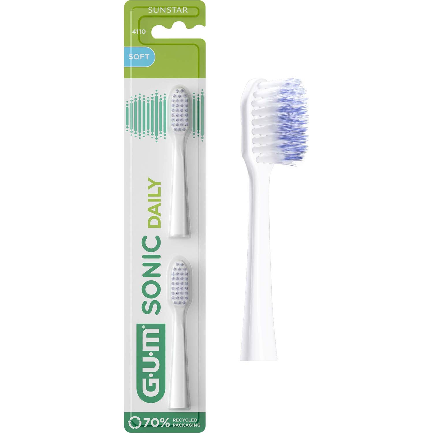Gum Sonic Daily Recambios Cepillo 2uds