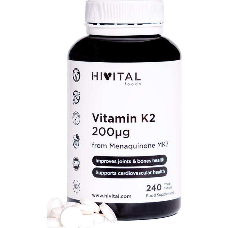Hivital Vitamina K2 Mk7 240 Comprimidos - Imagen 3
