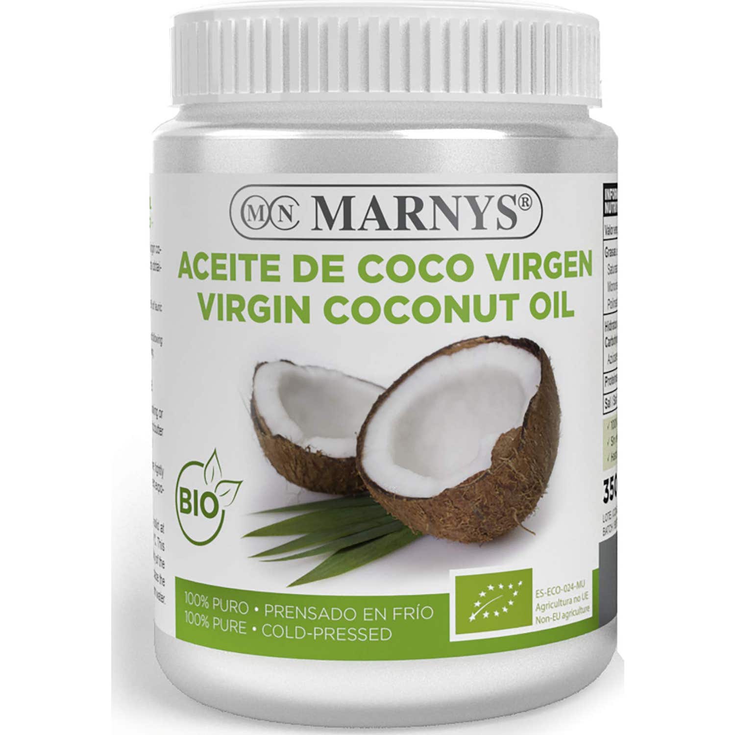 Marnys Aceite de Coco Virgen BIO 350g