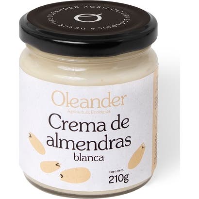 Oleander Crema Almendras Blanca Peladas 210 g