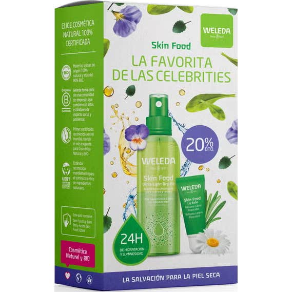 Weleda Skin Food Aceite Seco 100 ml + Lip Balm 8 ml